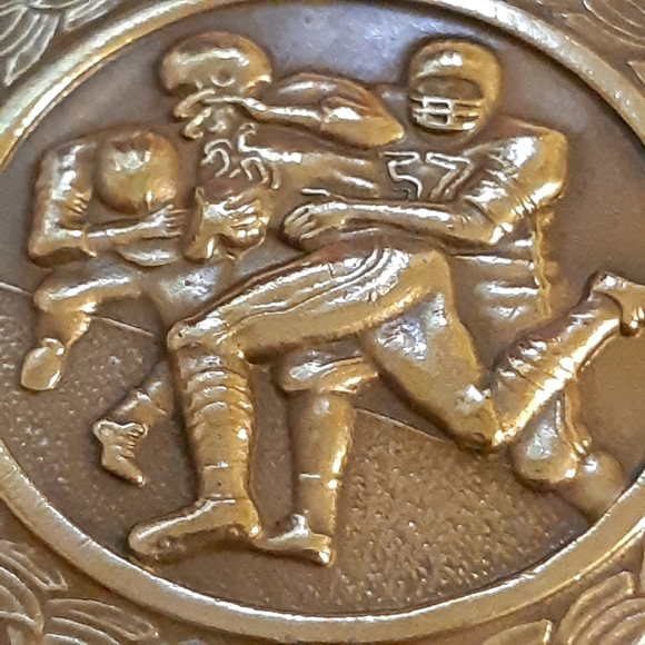 Antique Football Medalion - Picture 2 of 7